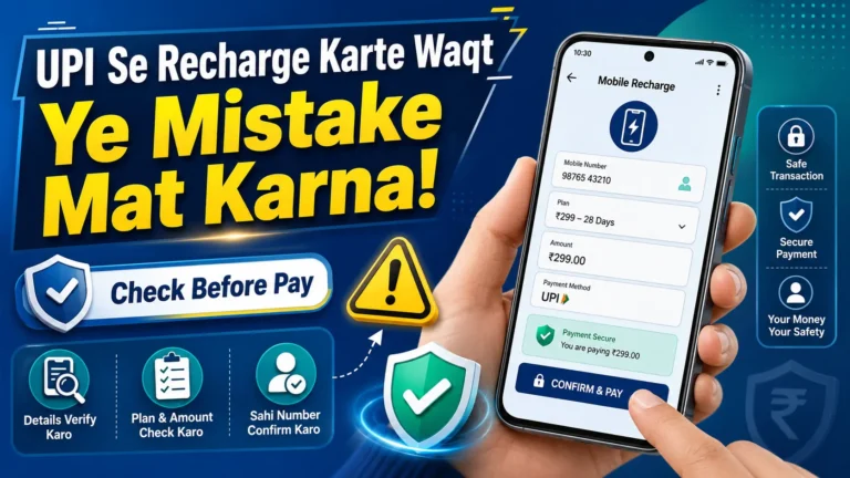 One UPI Recharge Mistake You Should Never Make
