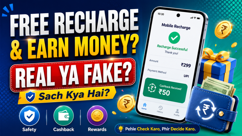 Free Mobile Recharge and Earn Money
